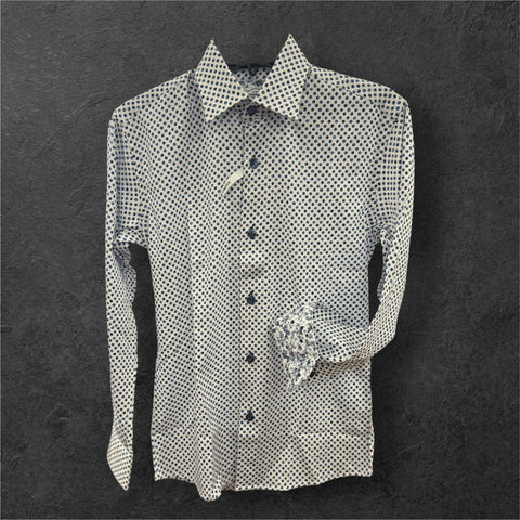 BOYS PARTY DOTS - W/BLUE