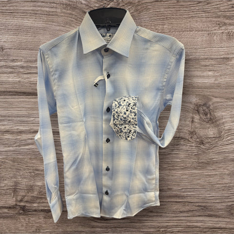 BOYS PARTY PLAID - BLUE