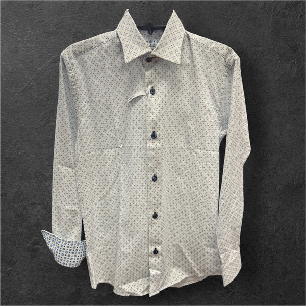 BOYS PARTY PATTERN - WHITE