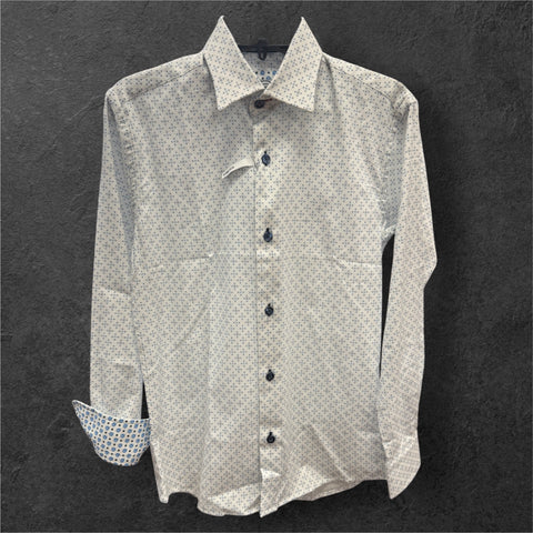 BOYS PARTY PATTERN - WHITE