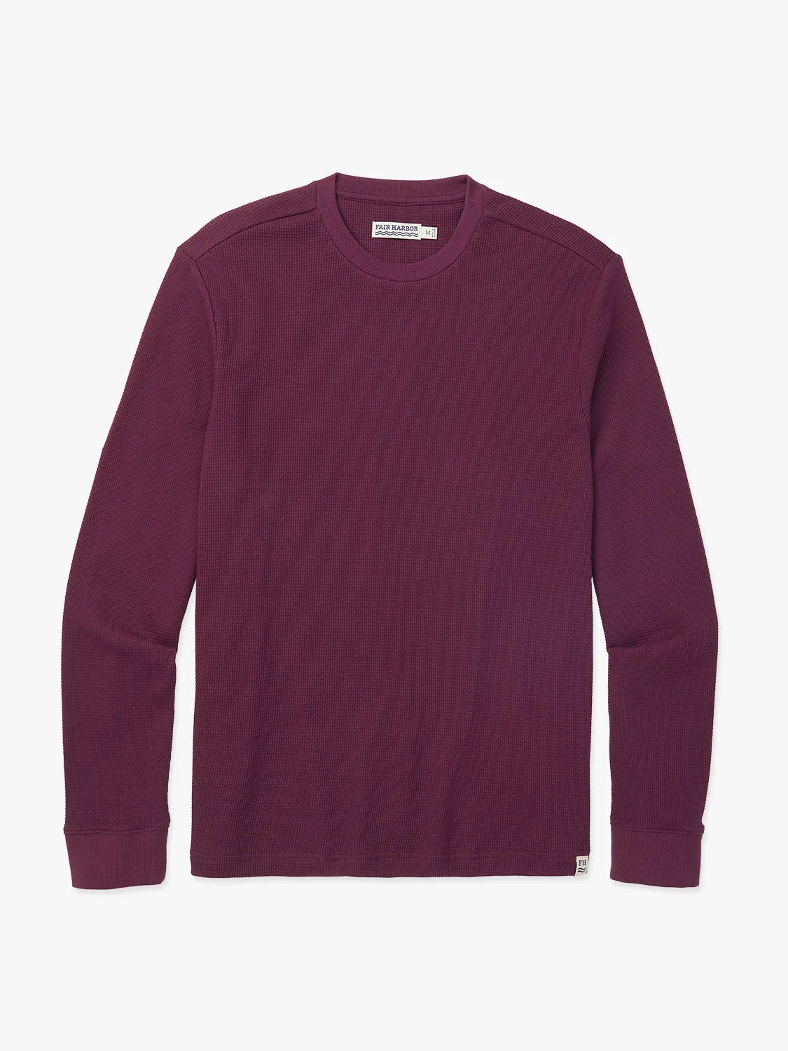HUDSON WAFFLE CREW - BURGUNDY