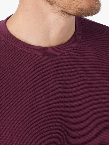 HUDSON WAFFLE CREW - BURGUNDY