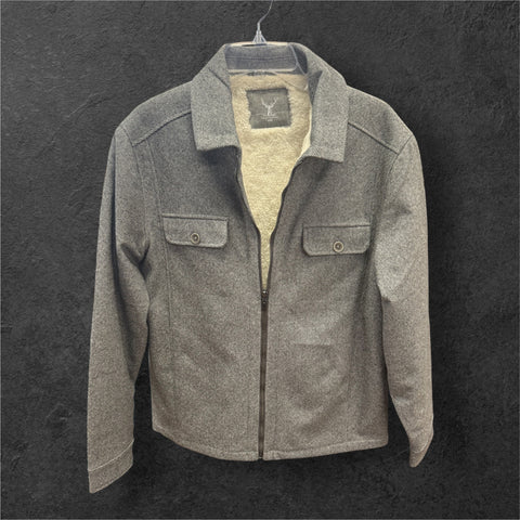 FAUX FUR LINED JACKET - GREY