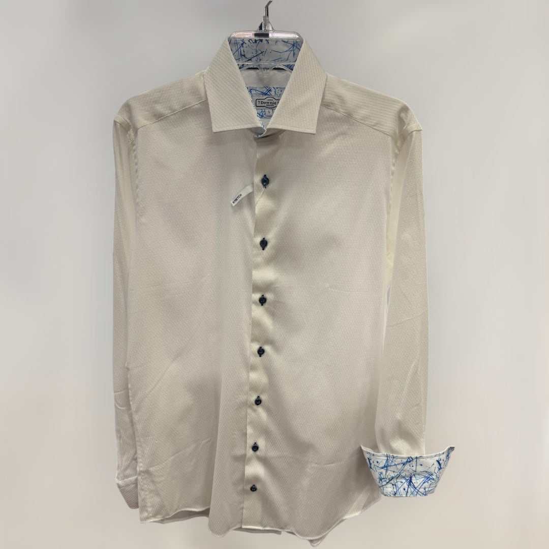 TONAL W/ CONTRAST BUTTONS - W/BLUE