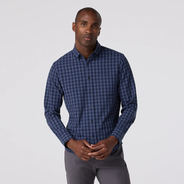 TRIM FIT CITY FLANNEL GINGHAM - NAVY