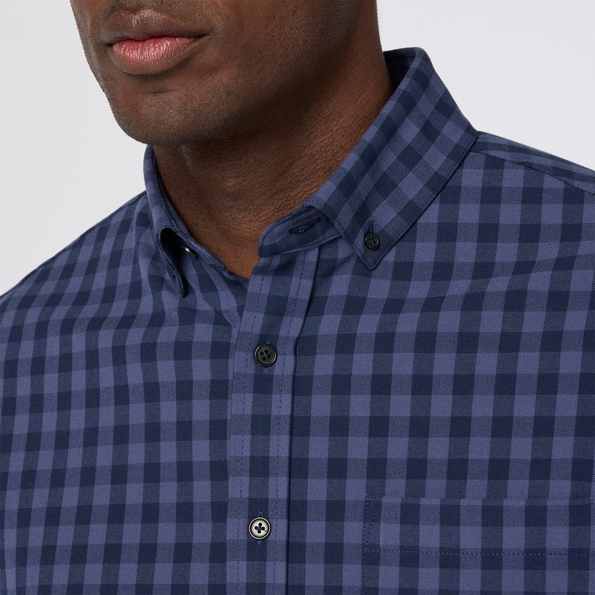 TRIM FIT CITY FLANNEL GINGHAM - NAVY