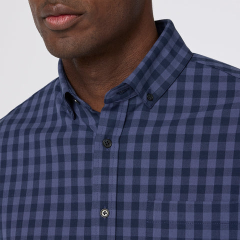 TRIM FIT CITY FLANNEL GINGHAM - NAVY