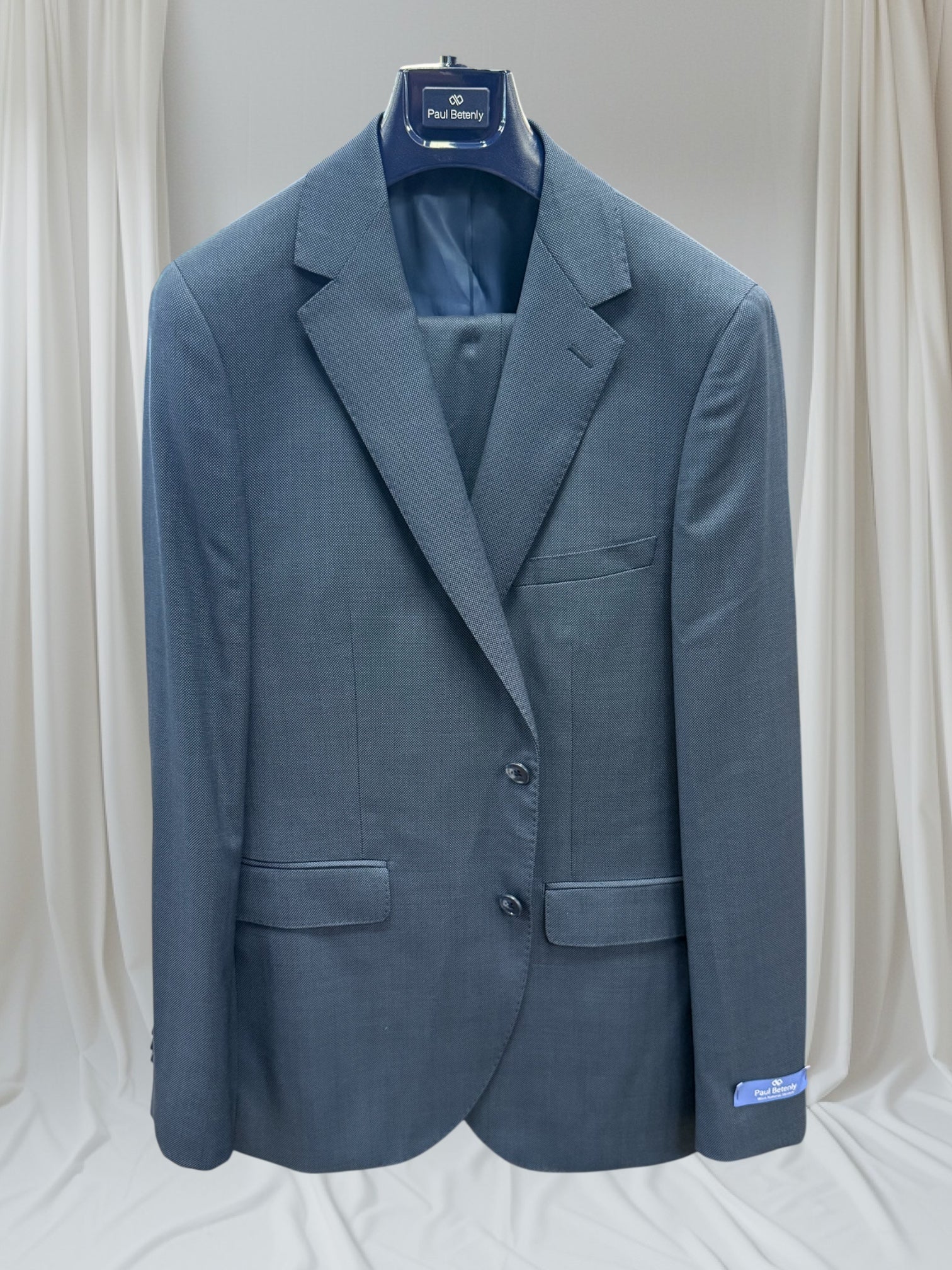 RONALDO BIRDSEYE SUIT - BLUE