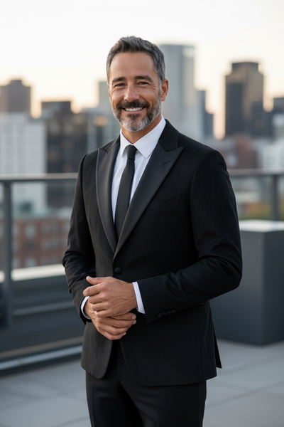 GIL PEAK DINNER JACKET - BLACK