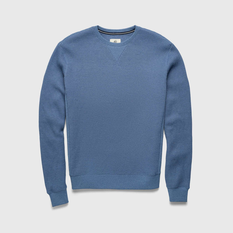 WAFFLE SWEATER - BLUE