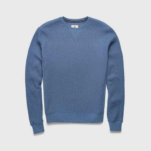 WAFFLE SWEATER - BLUE