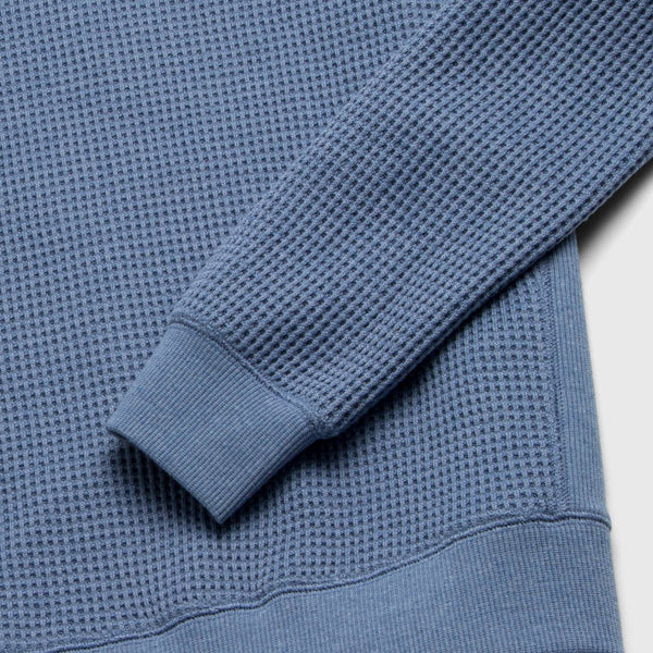 WAFFLE SWEATER - BLUE