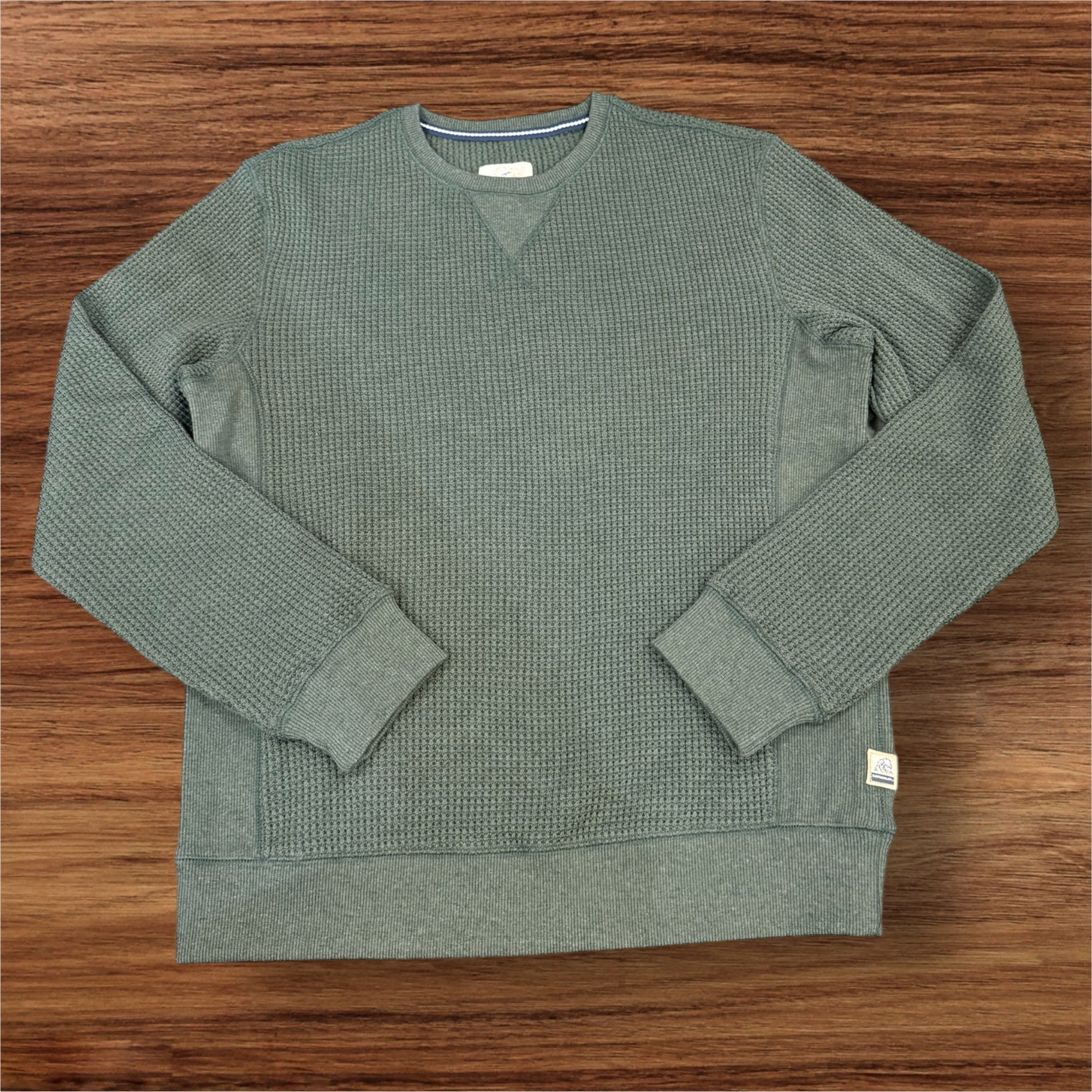 WAFFLE SWEATER - GREEN