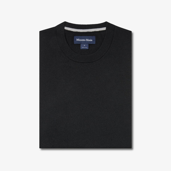 CREWNECK SWEATER - BLACK