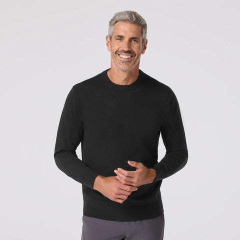 CREWNECK SWEATER - BLACK