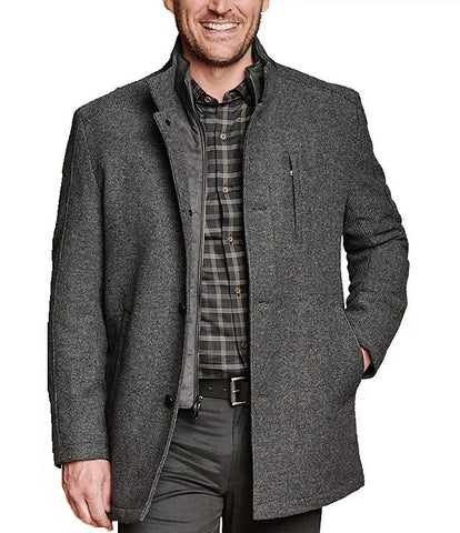 UPTON CAR COAT - GREY