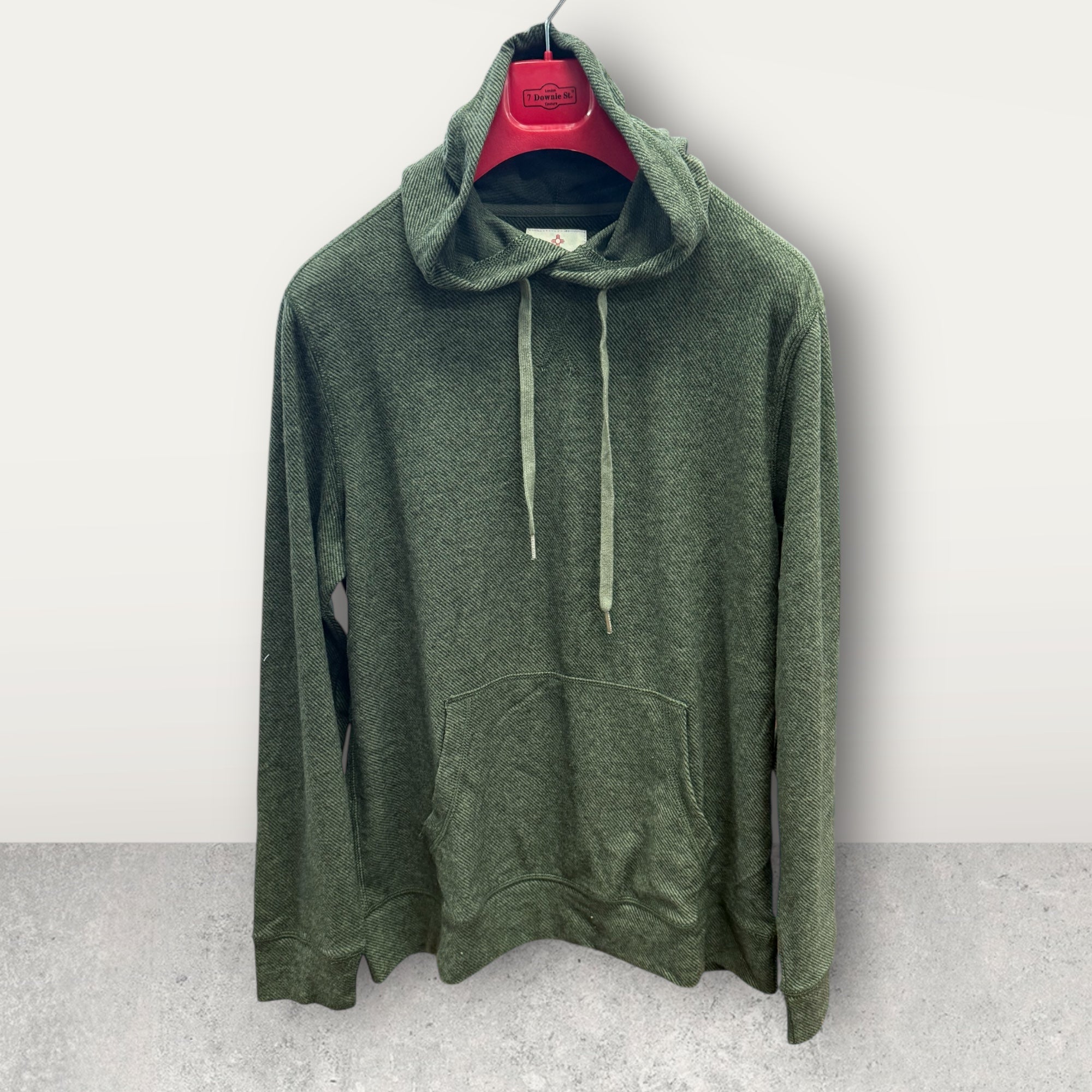MELANGE HOODY - DGREEN