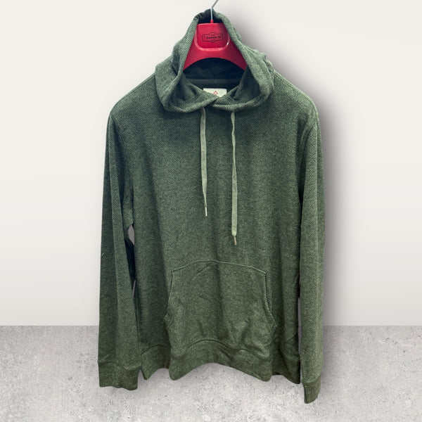 MELANGE HOODY - DGREEN