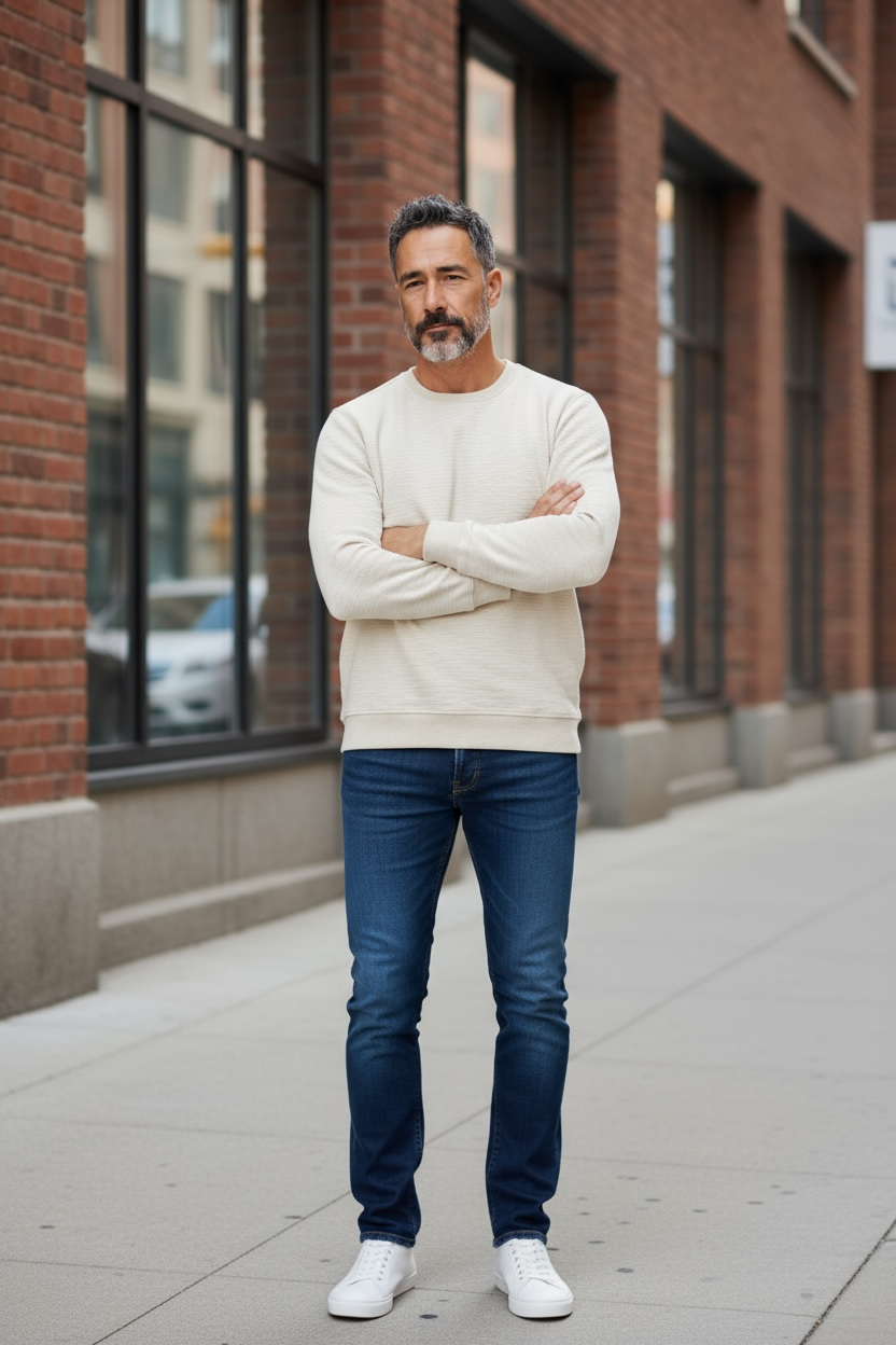 SLUB SWEATSHIRT - OAT