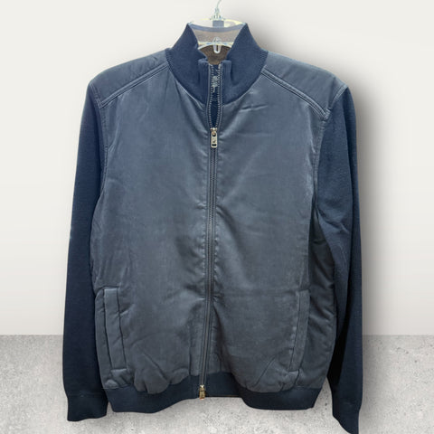 TWILL ZIP JACKET - NAVY