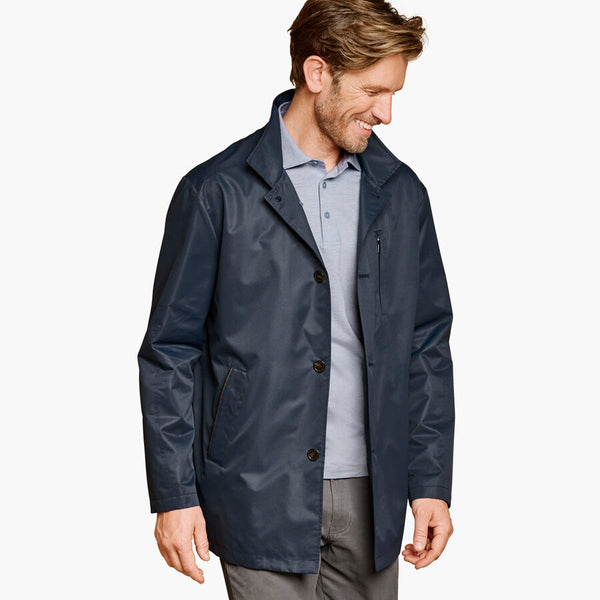 UPTON RAIN COAT - NAVY
