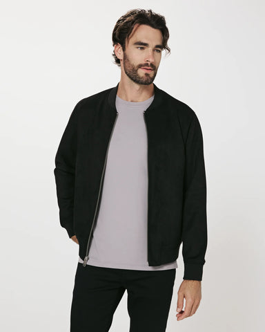 SUEDE BOMBER - BLACK