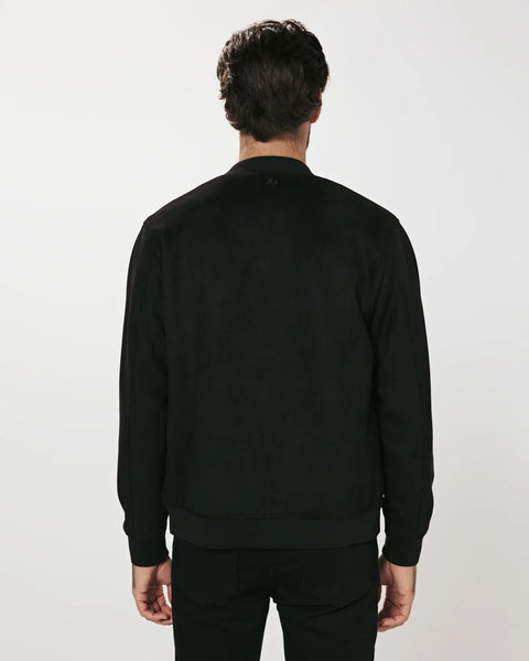 SUEDE BOMBER - BLACK