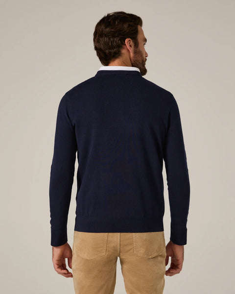 SOFT CREWNECK SWEATER - NAVY
