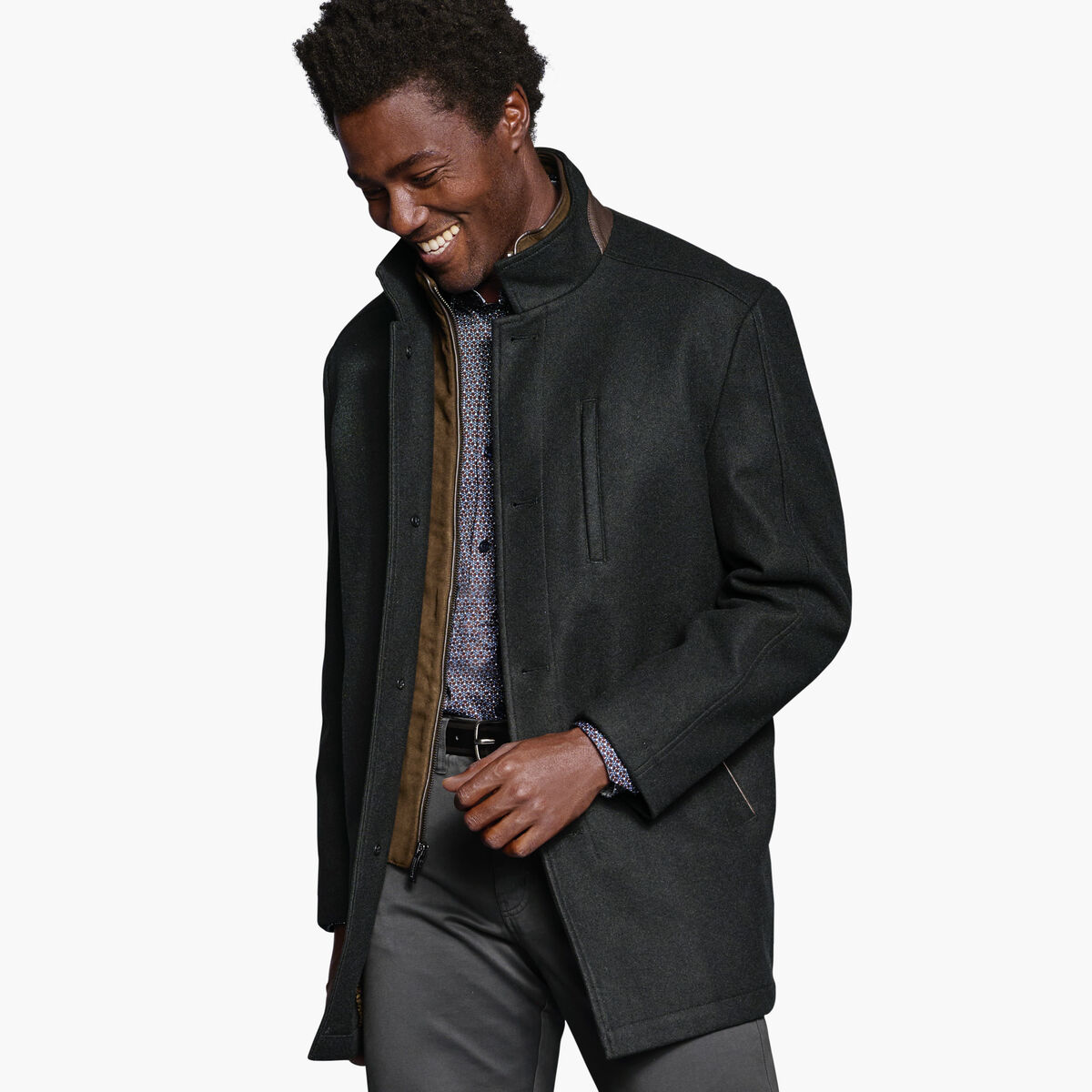 UPTON CAR COAT - BLACK