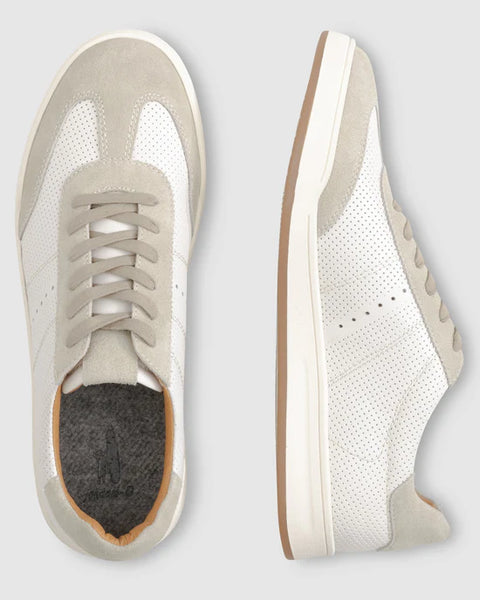 TOPSPIN LEATHER SNEAKER - WHITE
