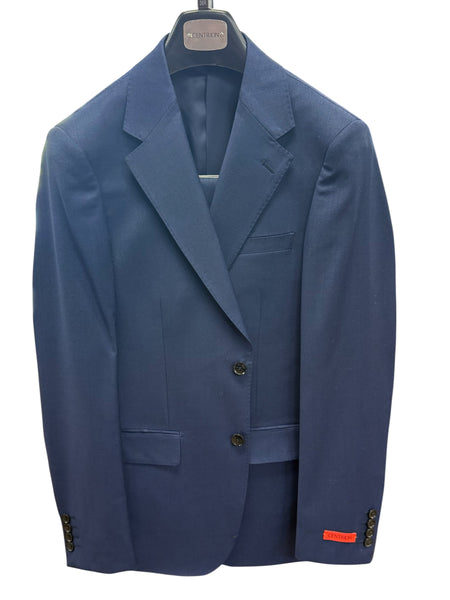 ALL WOOL SLIM SUIT - NAVY