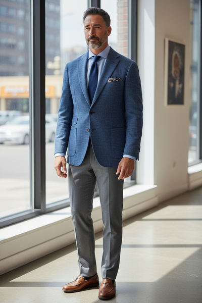 OREGON STRETCH SPORT COAT - BLUE
