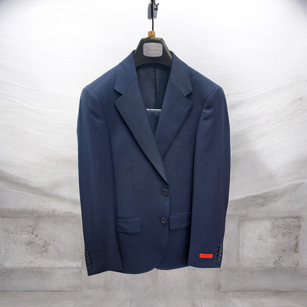 WOOL FASHION SLIM SUIT - BLUE