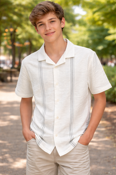 SS NAPA CAMP SHIRT - WHITE