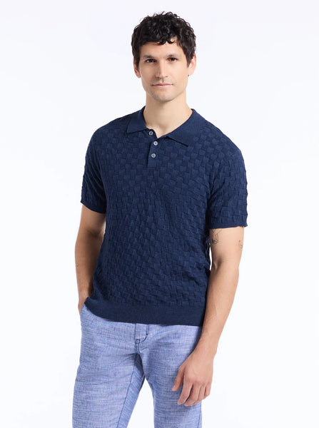 HAMPSON SS SWEATER - NAVY