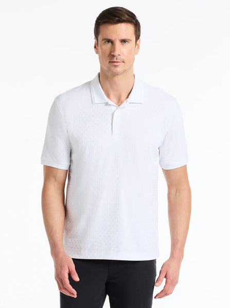 ELIAS KNIT POLO - WHITE