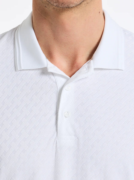 ELIAS KNIT POLO - WHITE