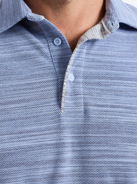 BOGNER KNIT POLO - LT BLUE