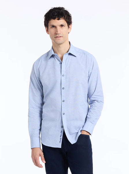 AVONDALE LS WOVEN - NAVY
