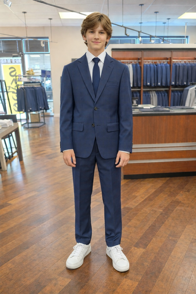 BOYS ARTIE 100%WOOL SUIT - NAVY