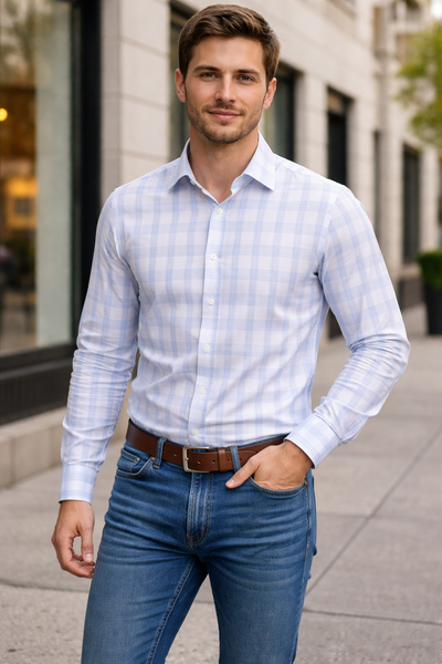 SPORTY PLAID - BLU/PINK