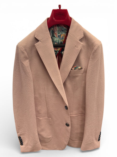 MERIDIAN SEER SUCKER JACKET - PINK