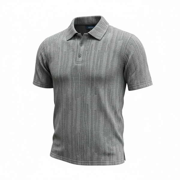 SS JAQUARD POLO - INDIGO