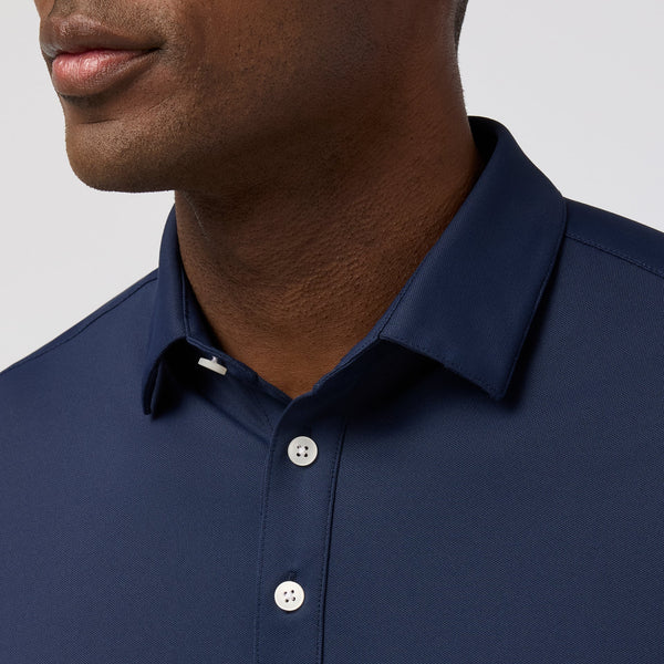 HARPER  COMFORT TRIM FIT POLO - NAVY HEATH