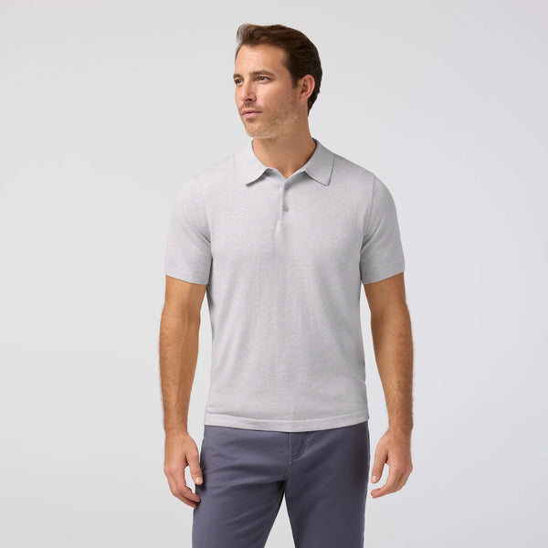 ASHE COOLMAX POLO - LT. GREY HEATH
