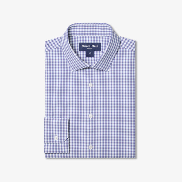 TRIM FIT LEEWARD PLAID - PURPLE DUSK