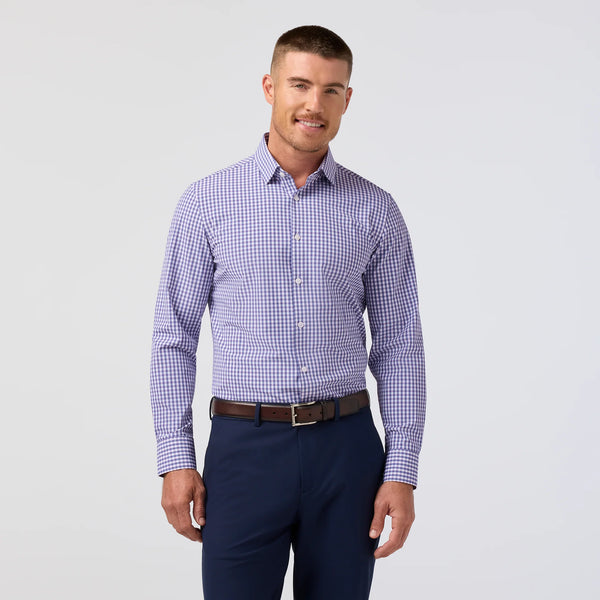 TRIM FIT LEEWARD PLAID - PURPLE DUSK