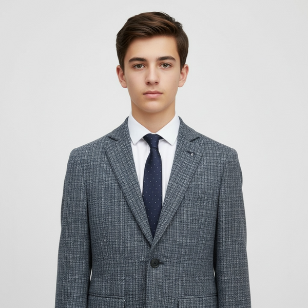 BOYS ARTIE  WOOL/LINEN SPORTSCOAT - BLUE
