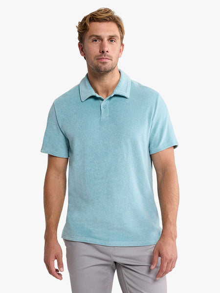 RAVELLO TERRY POLO - AQUA