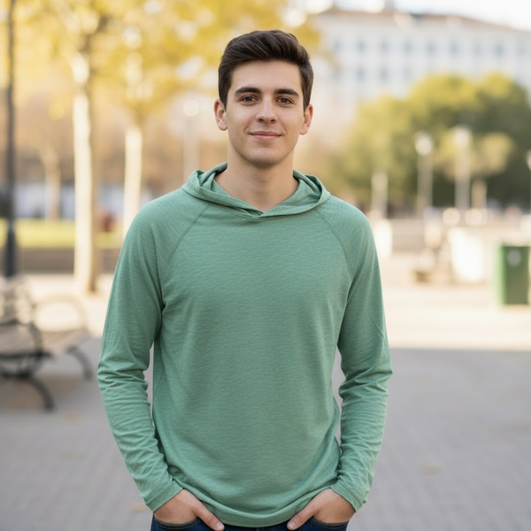 RAGLAN HOODIE - GREEN